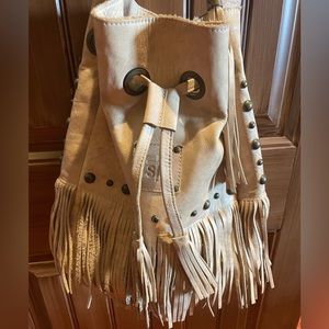 STS Ranchwear Tan Fringe Bag
